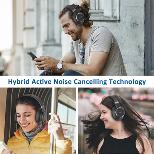 Active Noise Cancelling Bluetooth Headphones with Microphone O651