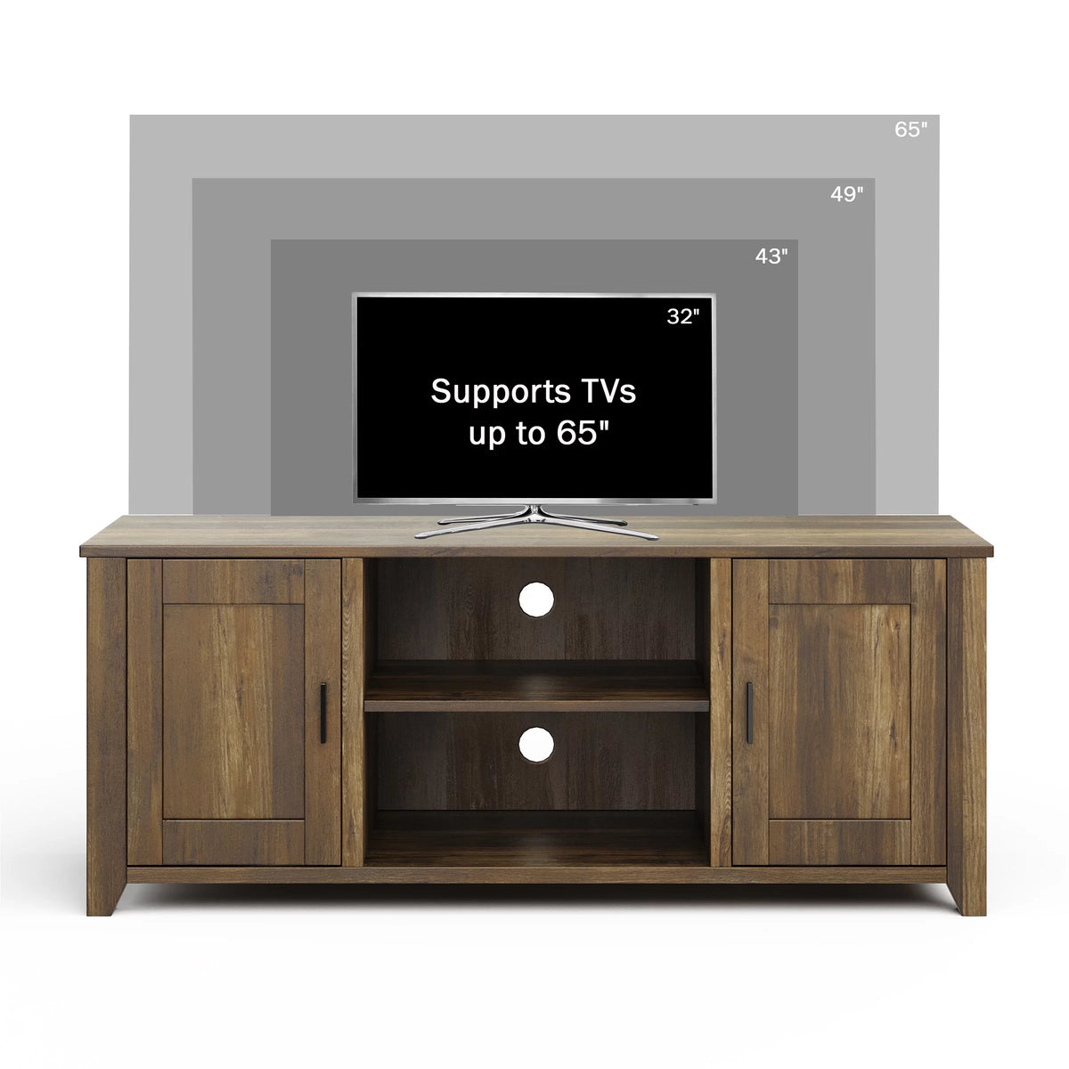 2-Door Farmhouse Style TV Stand Z571747