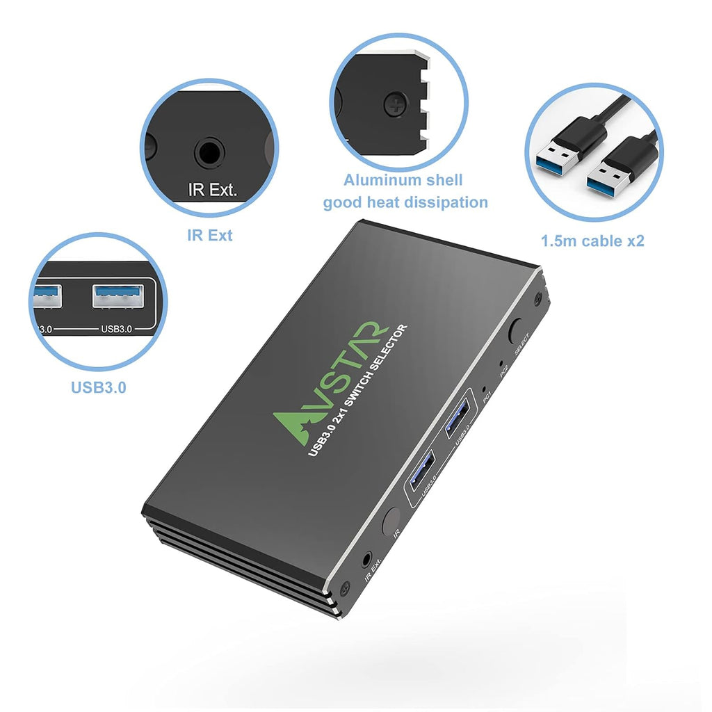 USB 3.1 3.0 4 Port KVM Switch Selector M7067