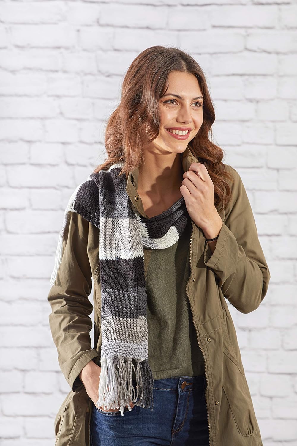 Red Heart Yarn Super Saver Ombre Yarn 10 oz Anthracite B377