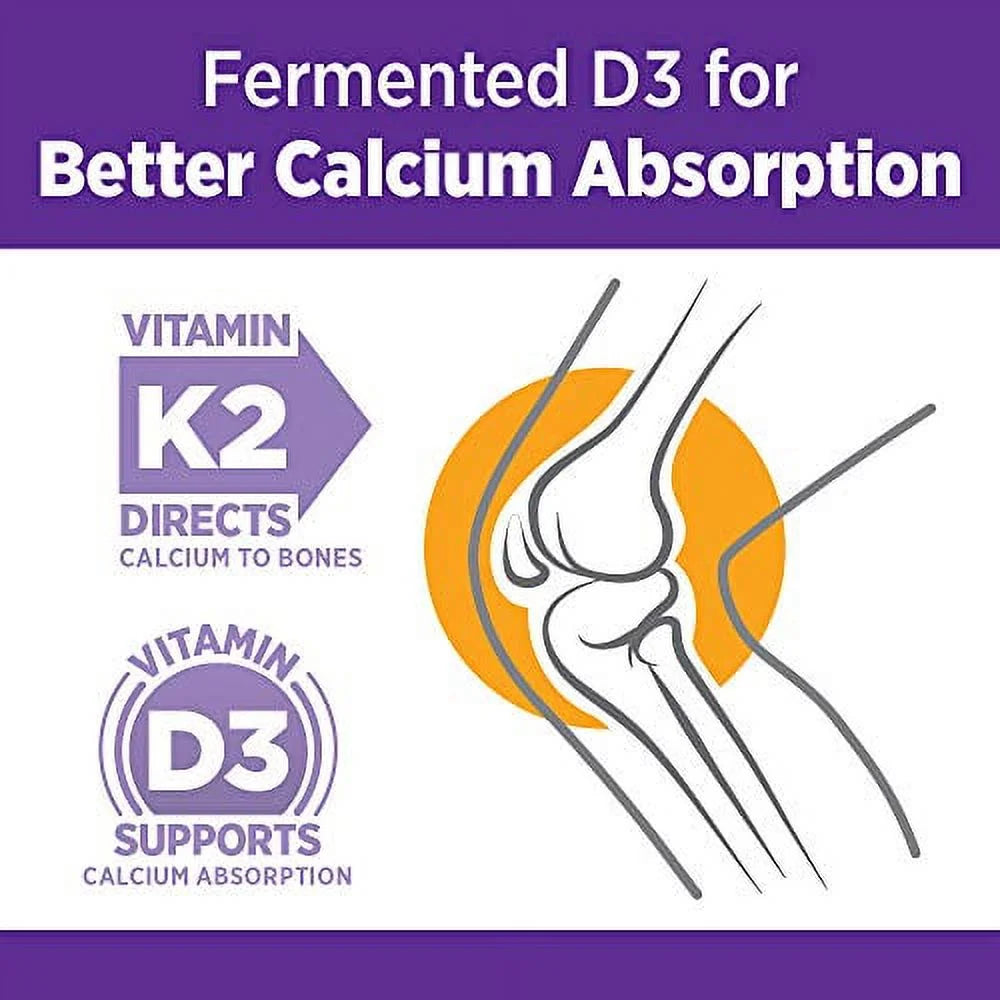 60 count Calcium Supplement with Vitamin K2 + D3 + Magnesium O697934