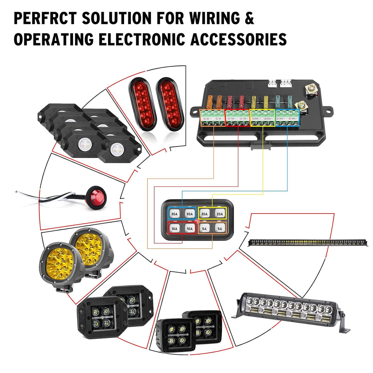 8 Gang Switch Panel with Touch Control H846040