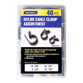 Black Nylon Cable Clamp Set 40-Piece C644