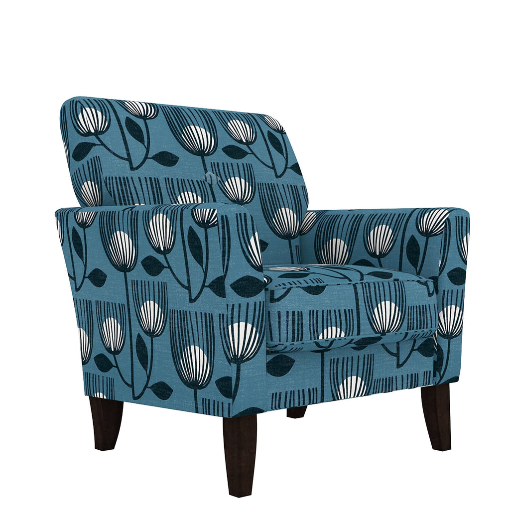 Blue Tulip Flared Arm Armchair H9908