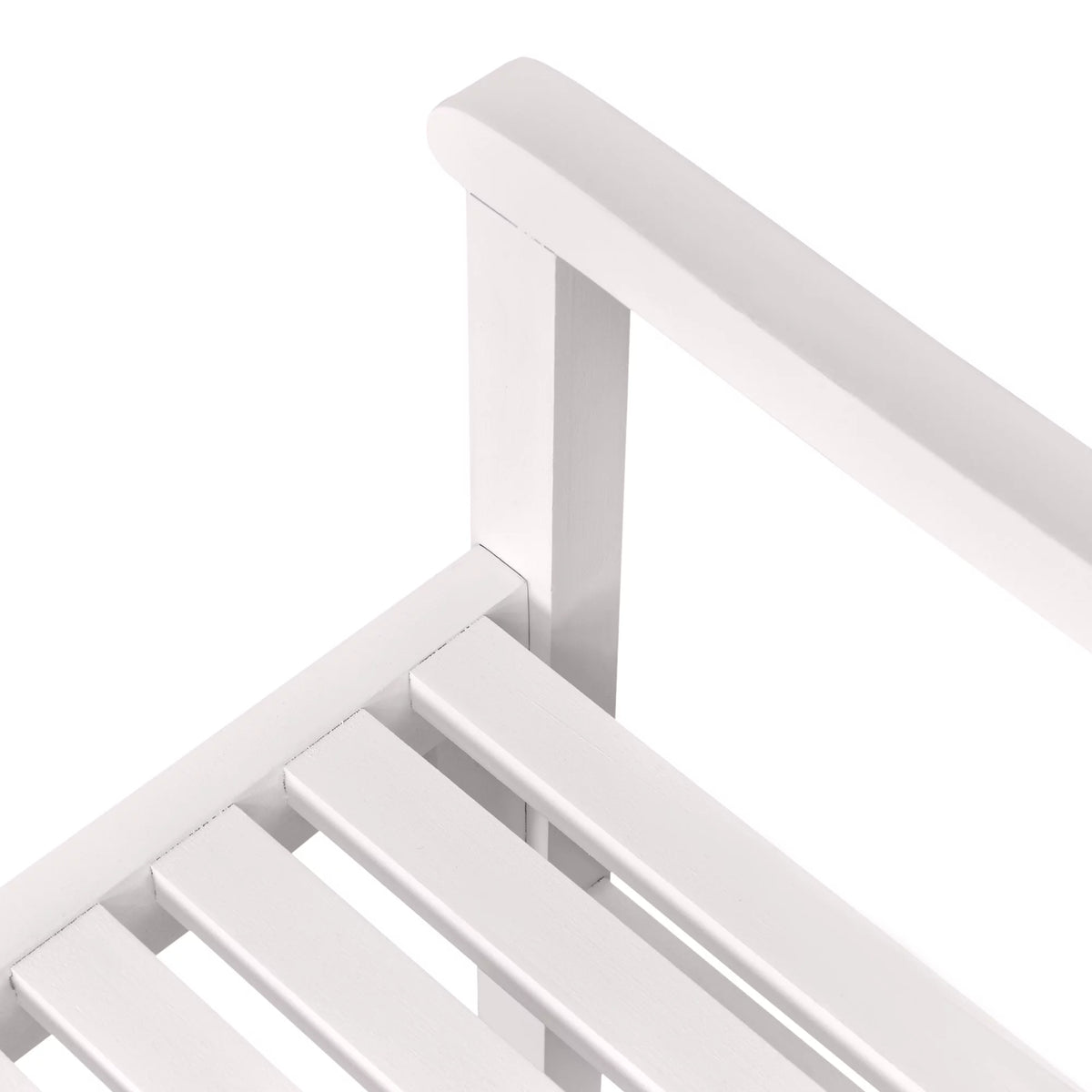 White 4FT Wooden Outdoor Folding Bench Z7948