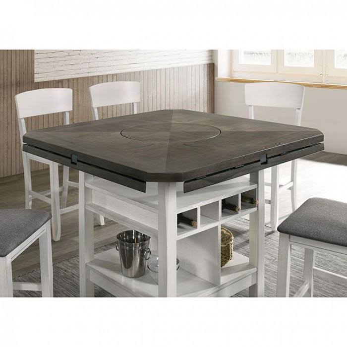 White/Gray Counter Height Table M683