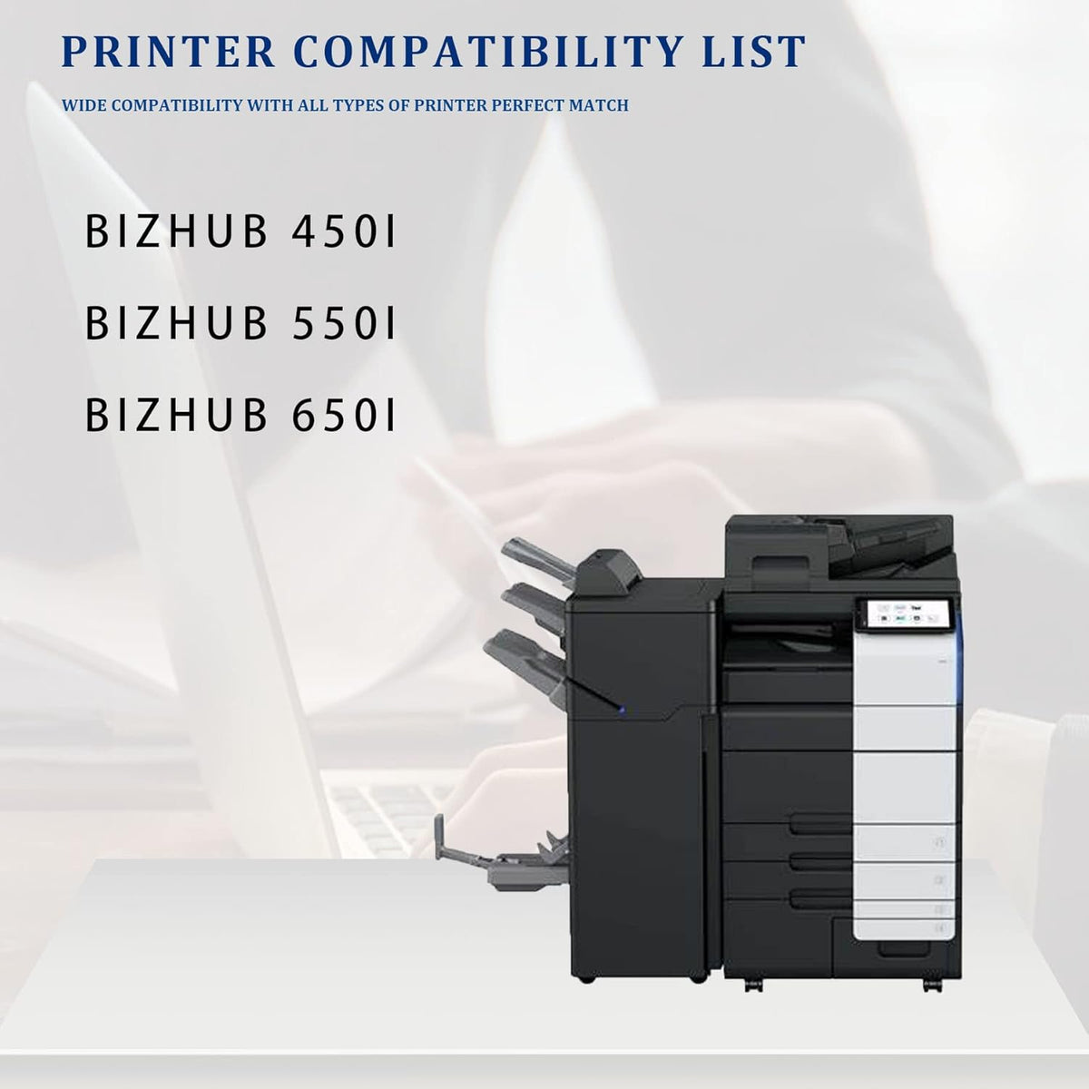 Black Compatible Toner Cartridge for Konica Minolta Bizhub 450 550i 650i Series Printers G7051