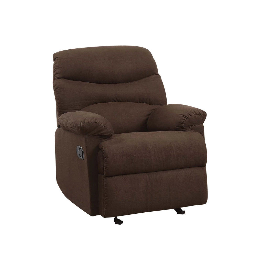 Chocolate Microfiber Glider Recliner G720813