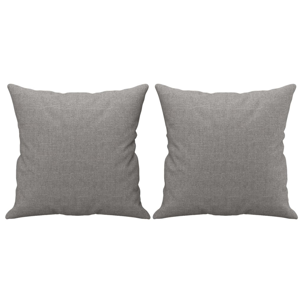 Gray 2-Seater Fabric Sofa with Pillows and Cushions Y392