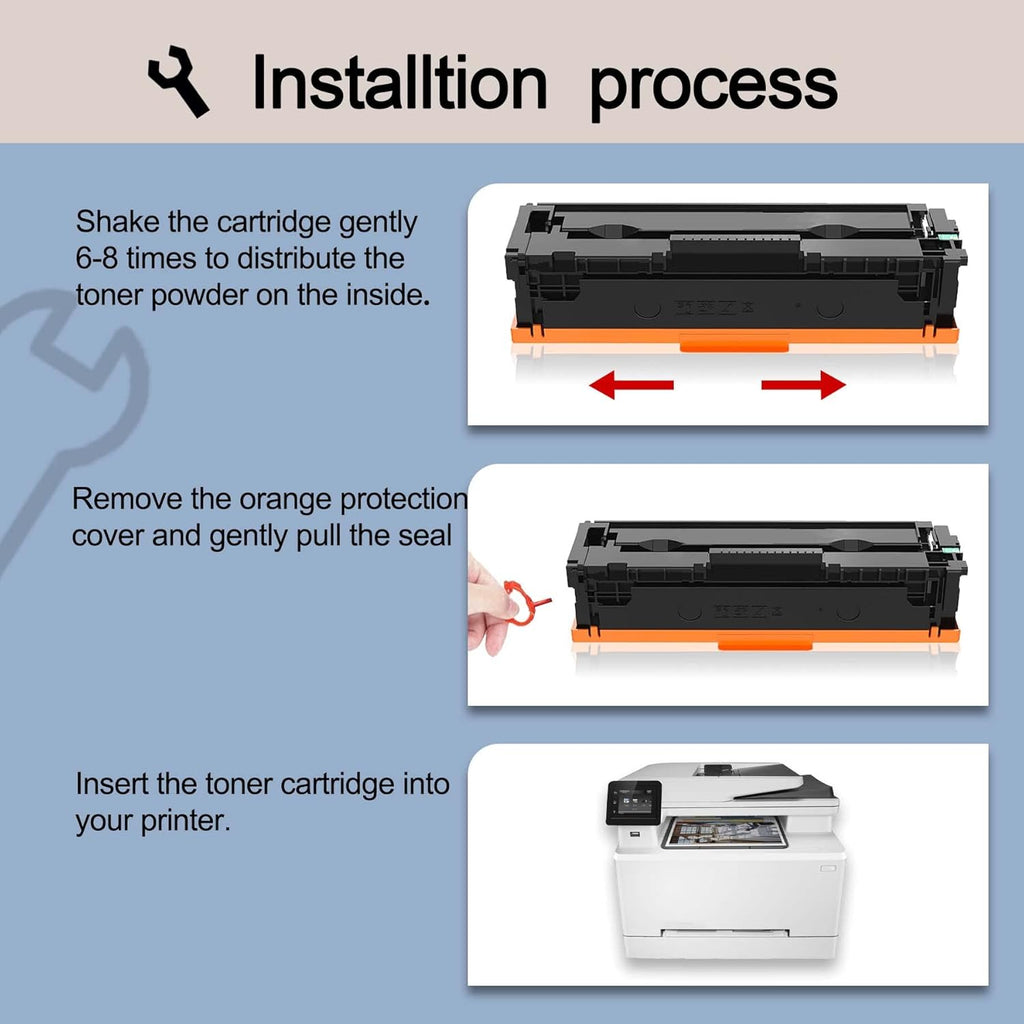 CF500A Toner Cartridge Black Compatible for HP Color Pro M254nw M254dw M254dn MFP M280nw M281fdn M281fdw M281cdw Printers B10004