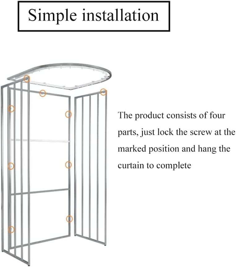 Movable Floor-Standing Dressing Room E4589