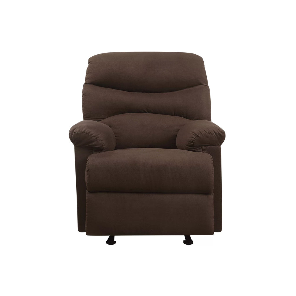 Chocolate Microfiber Glider Recliner G720813