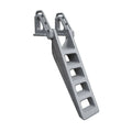 5-Step Wide Flip-Up Granite Gray Polyethylene Dock Ladder U6326