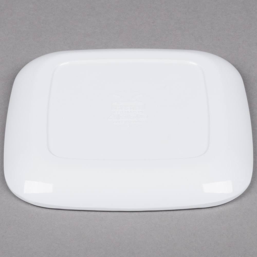 White Square Melamine Plate S428