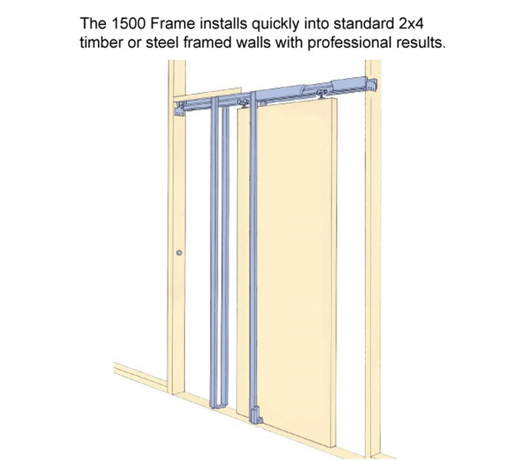 Sliding French Pocket Door 24 x 80 inches Solid Wood Interior Bedroom Doors S860137