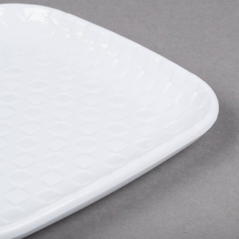 White Square Melamine Plate S428
