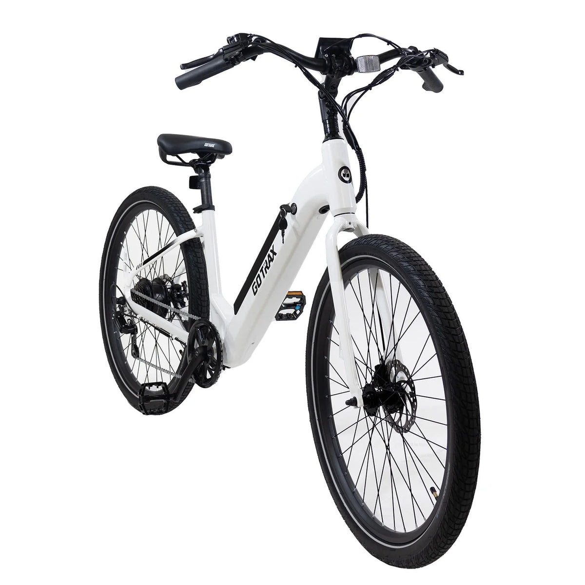 White 27.5" 350W Step Thru Electric Bike I453636