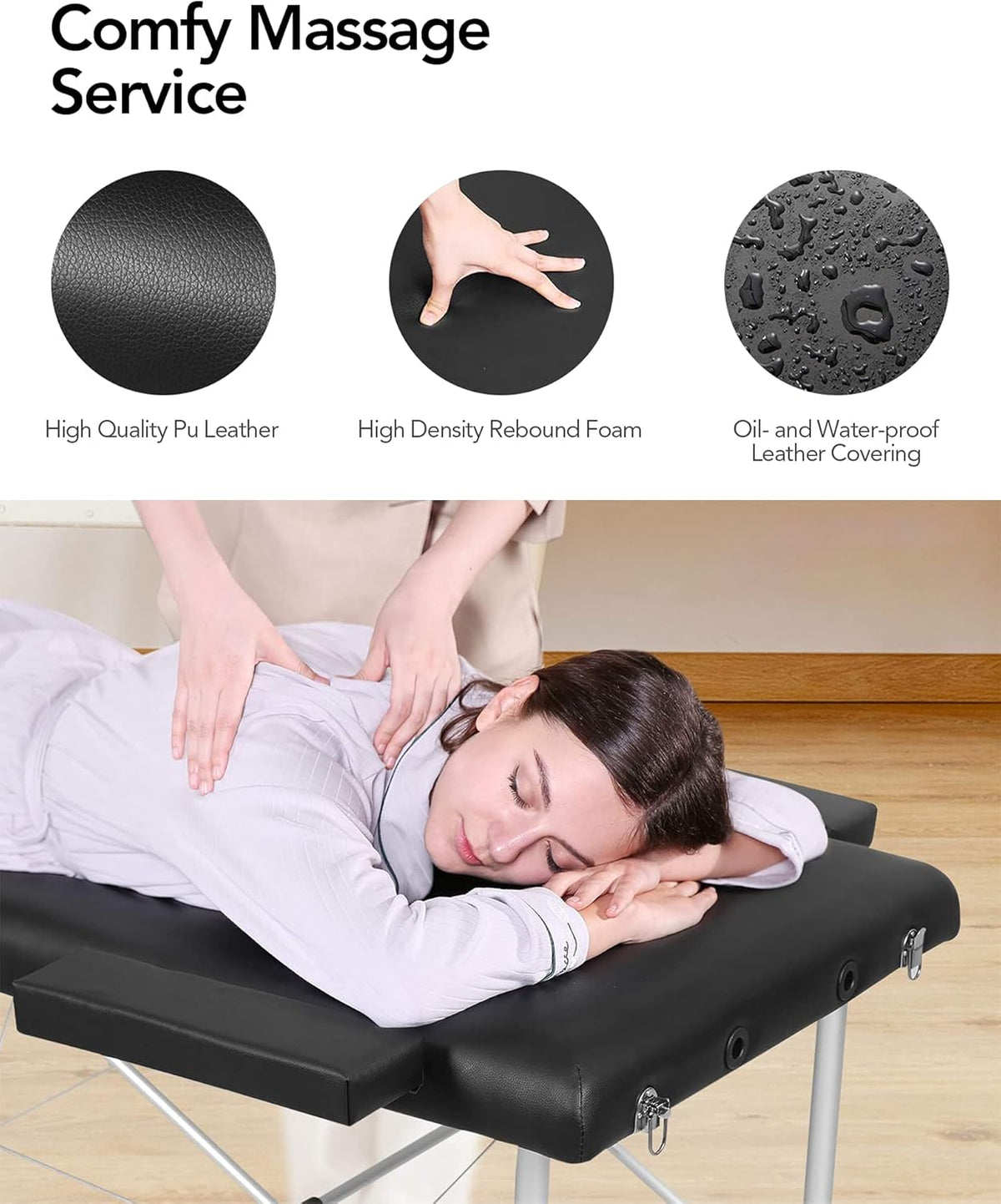 Portable Height Adjustable 2 Section Massage Table G71858
