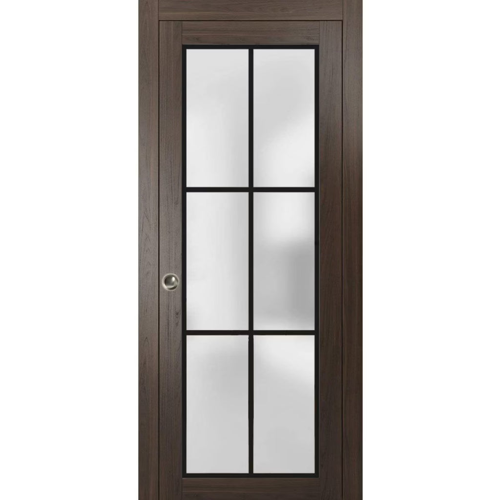 Sliding French Pocket Door 24 x 80 inches Solid Wood Interior Bedroom Doors S860137