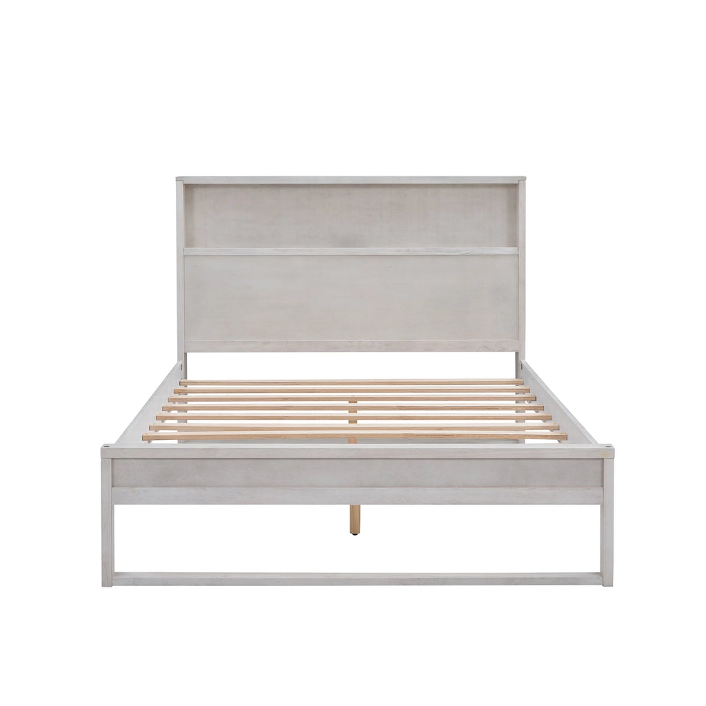 Full Size Platform Bed with Nightstand and Dresser A516