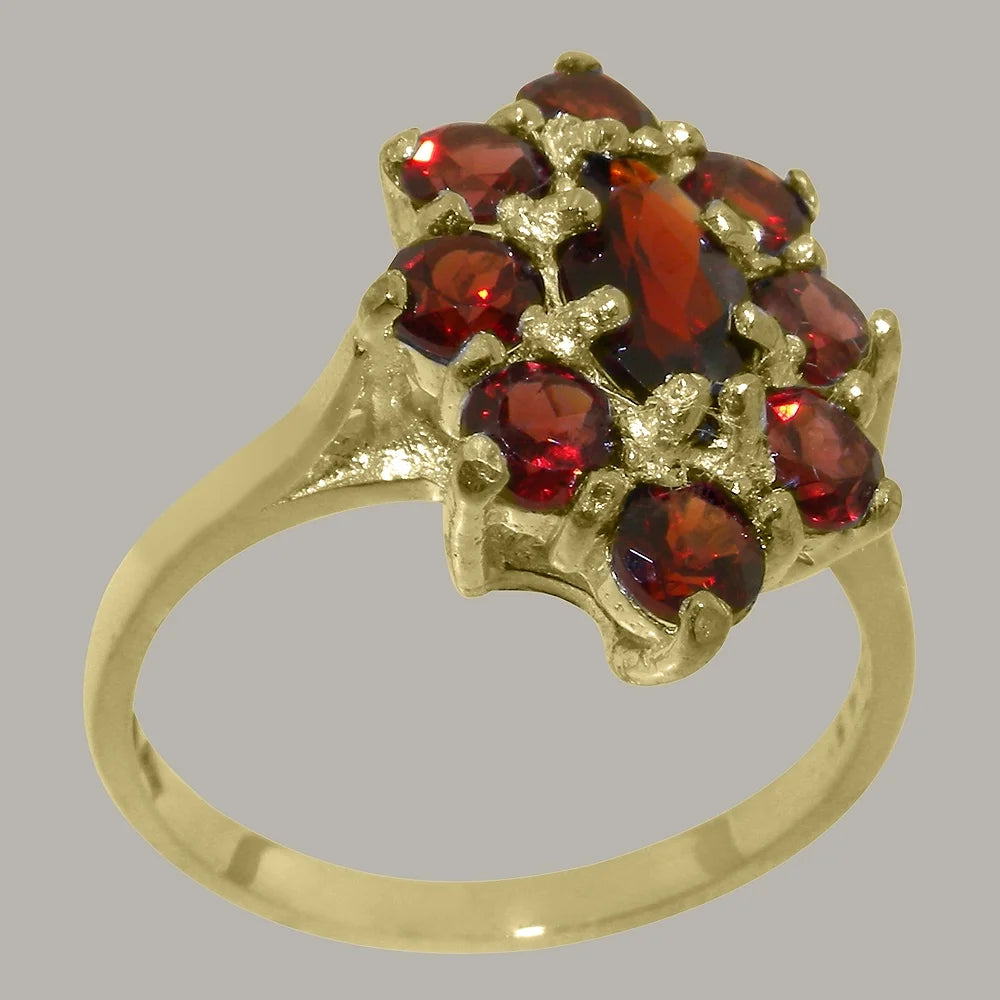 9k Yellow Gold Garnet Statement Ring F46667