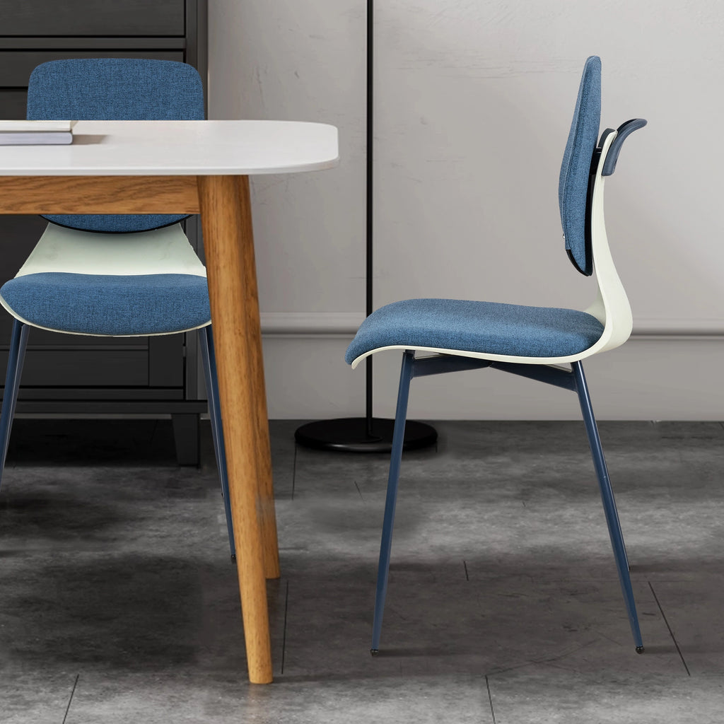 2PCS Blue Chair with Big Backrest W63349