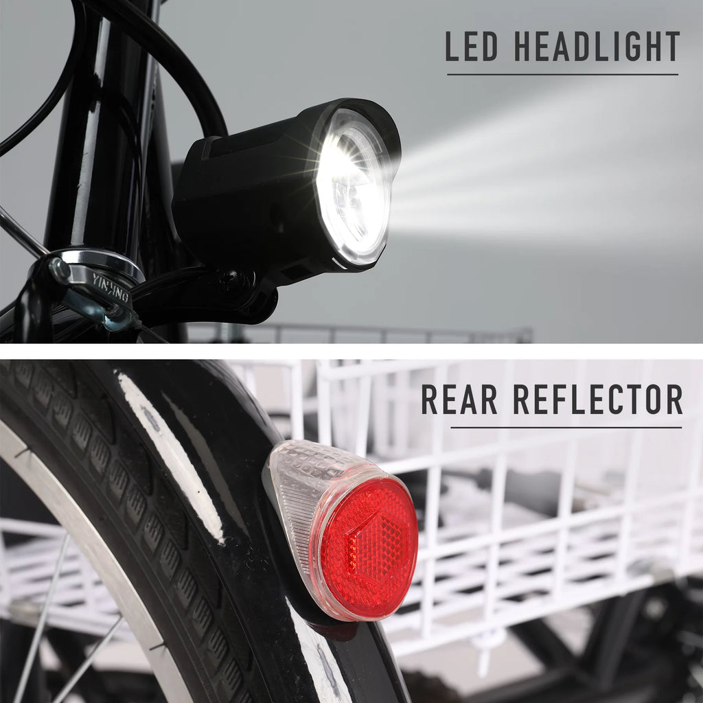 24 Inch 250w 36V Black Electric Trike Bike Y29455