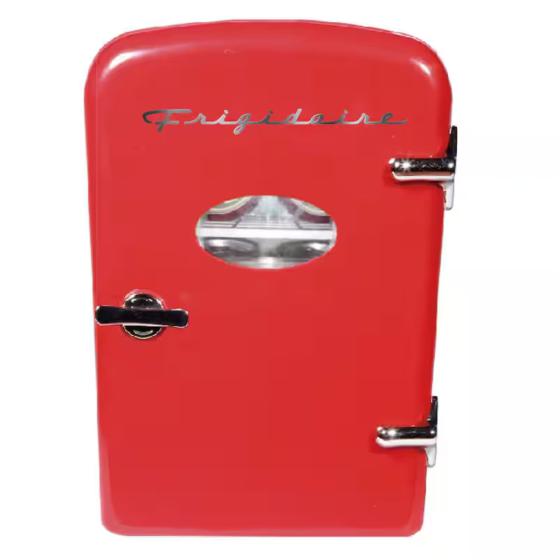 6-Can Retro Mini Fridge in Red I3783