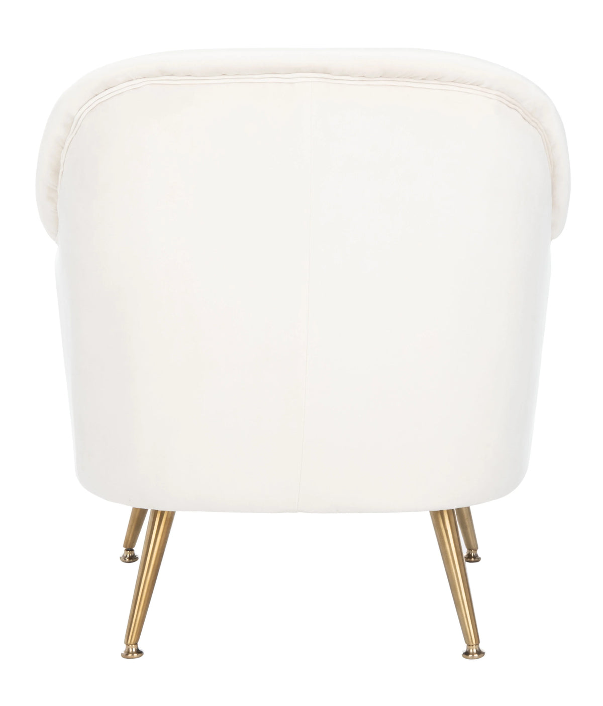 Ivory Velvet Upholstered Arm Chairs C672