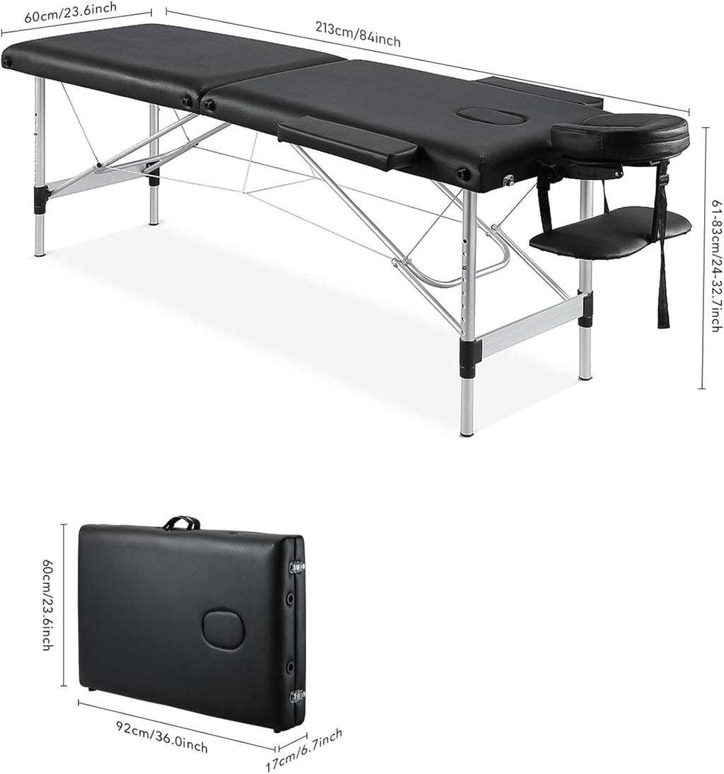 Portable Height Adjustable 2 Section Massage Table G71858