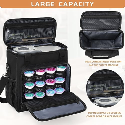 Coffee Maker Carrying Bag with Extra Pockets and Shoulder Strap D4578