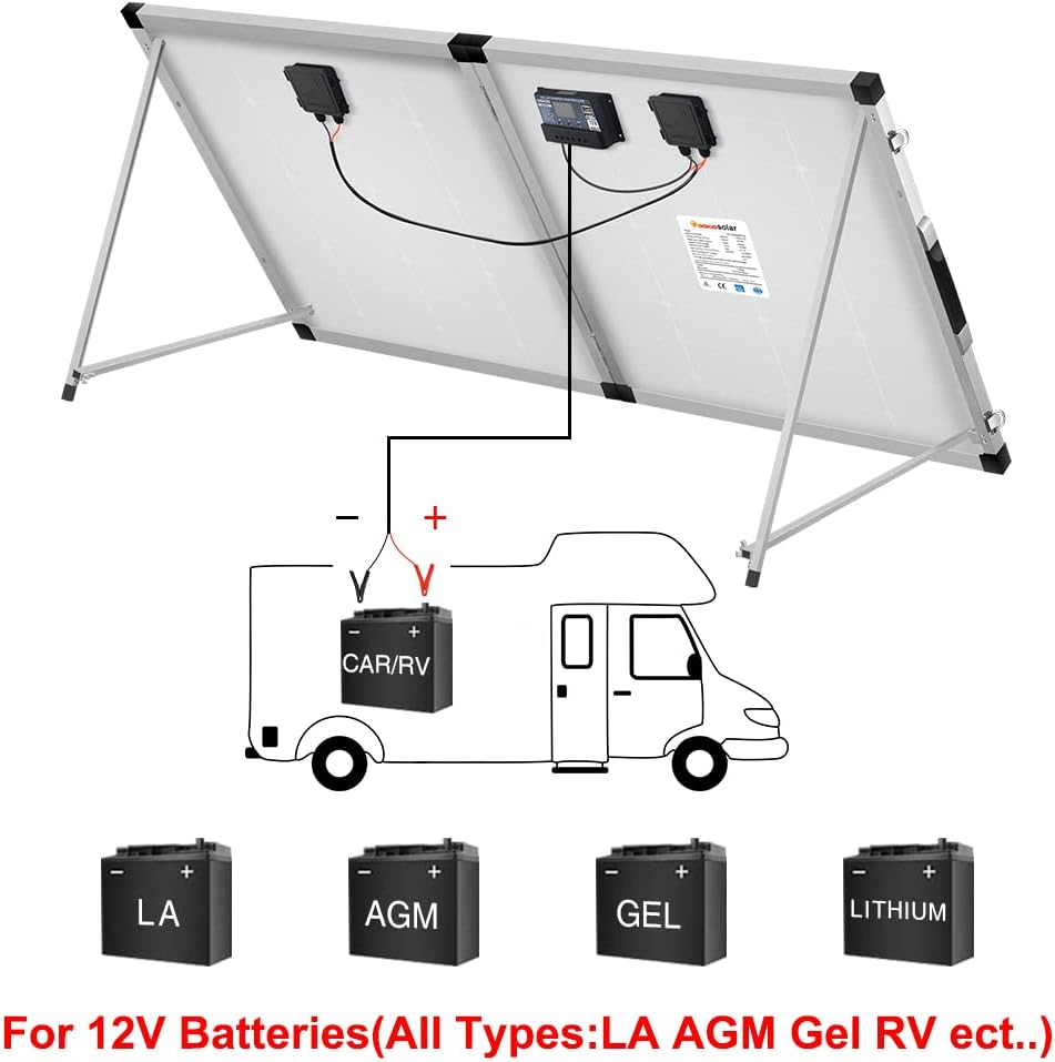 150W 12v Monocrystalline Portable Folding Solar Panel P838351