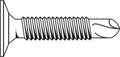 #10-24 x 1 1/2 Coarse Thread Self Drilling Screw Phillips Wafer Head Black Zinc Plated B682