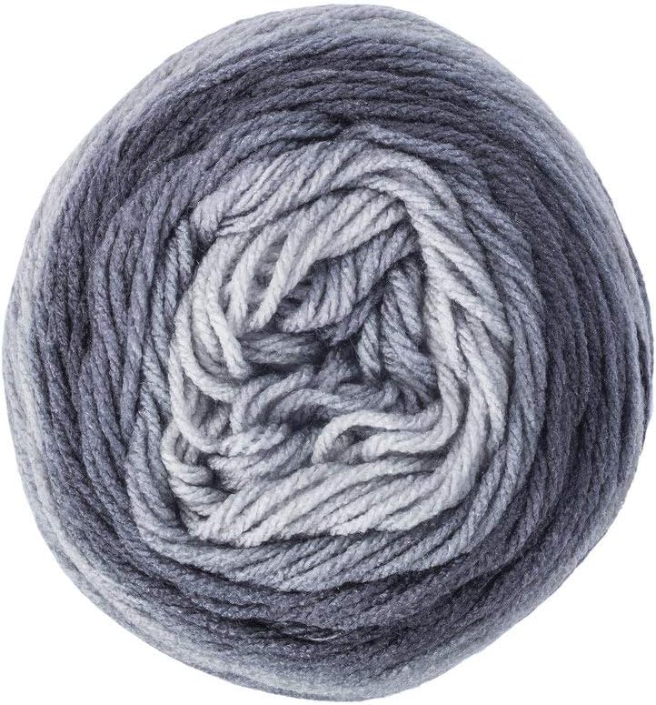 Red Heart Yarn Super Saver Ombre Yarn 10 oz Anthracite B377