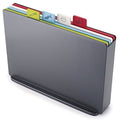 Plastic Cutting Board Set with Storage Case, Large, Graphite U265