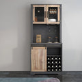 31 Inch Farmhouse Barn Door Bar Cabinet N14453