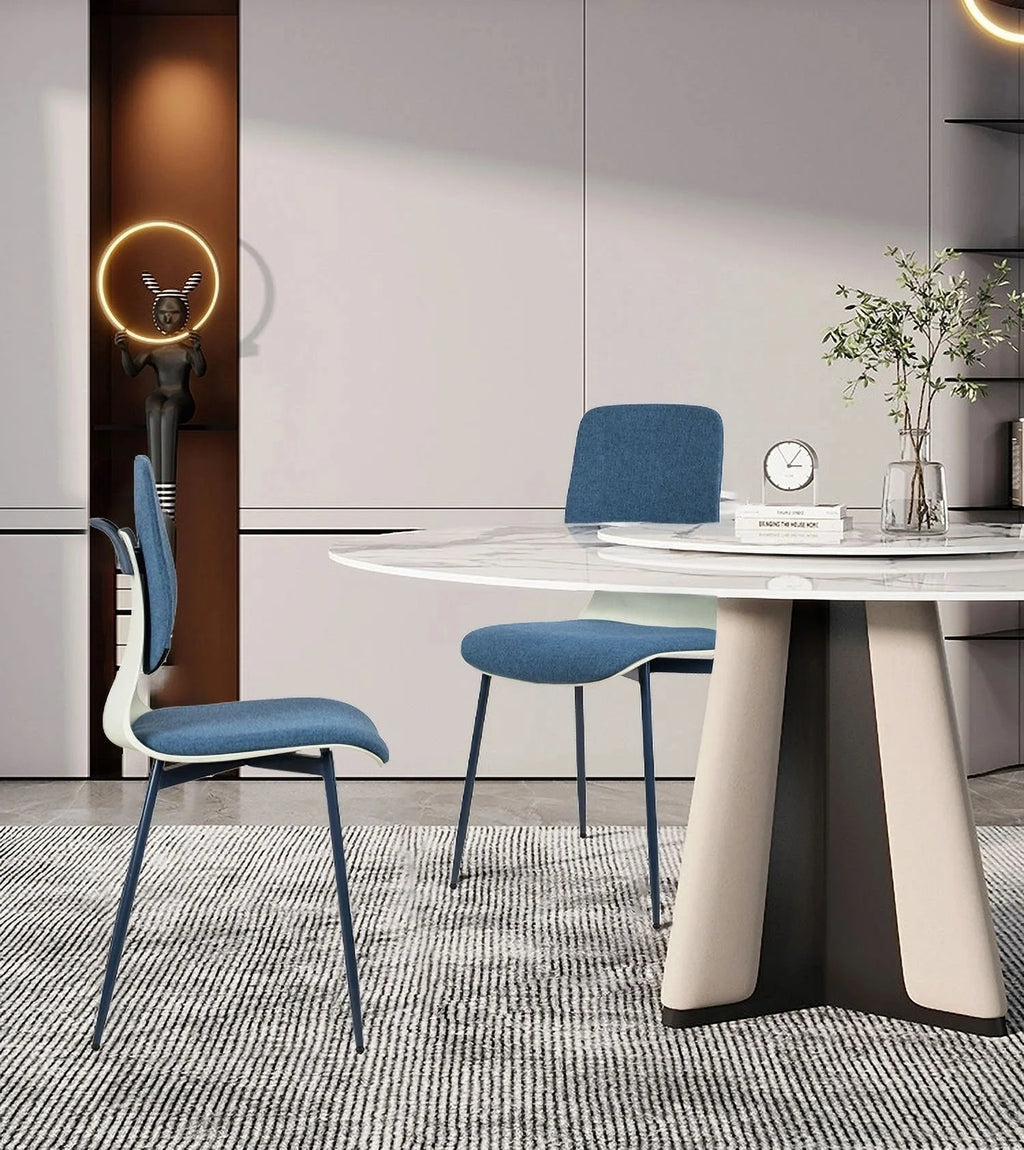 2PCS Blue Chair with Big Backrest W63349
