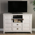 White Wash Wood TV Stand Credenza Buffet Cabinet C806