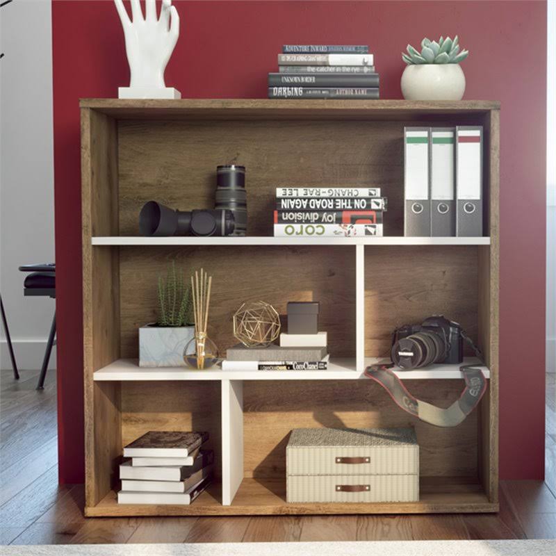 Rustic Brown Sandstone Asymmetrical Shelving Unit R454558