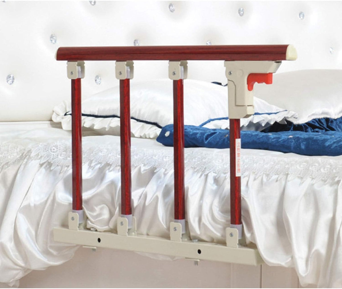 Foldable Bed Rail Grip Bumper Bar Safety Bed Rails Guard Medical Bed Safety & Assisting Rails Aluminum alloy 60x40cm L328