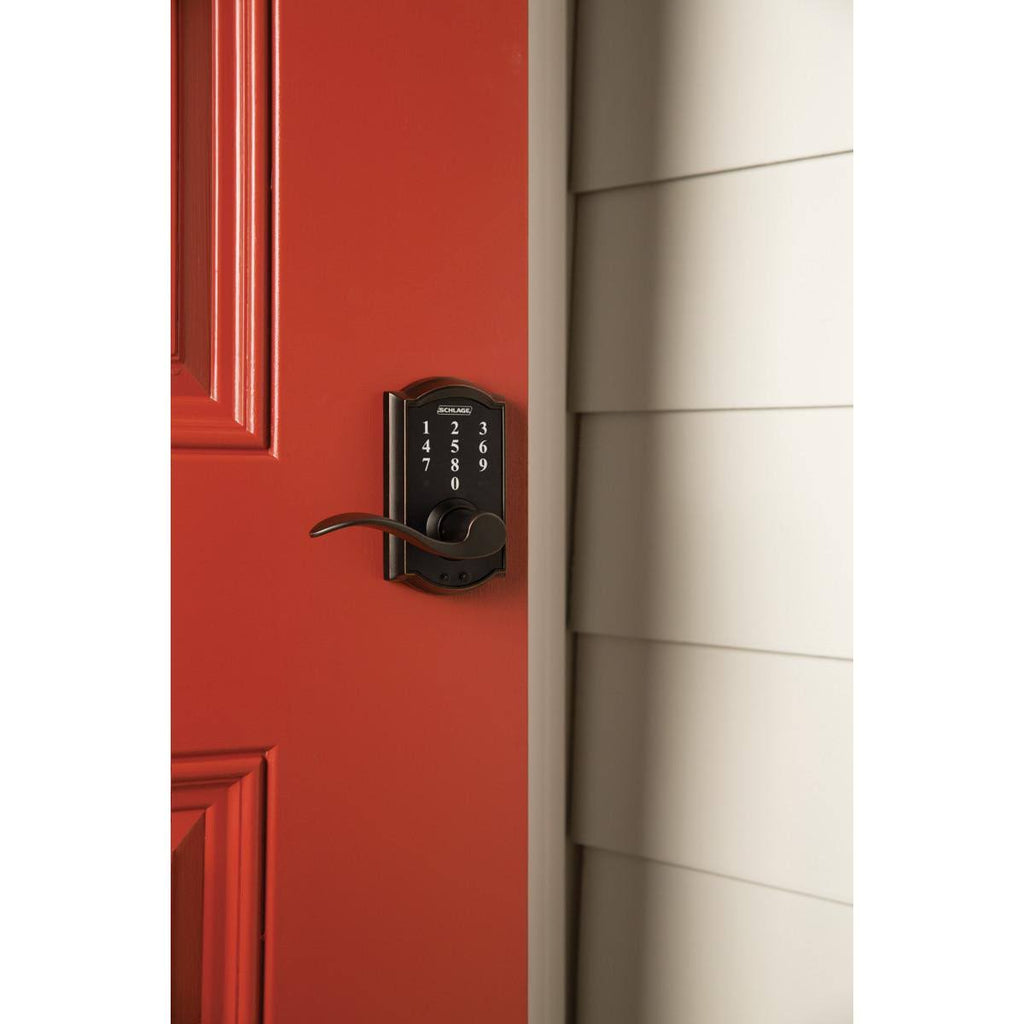 Satin Nickel Touch Lock with Accent Lever F83749